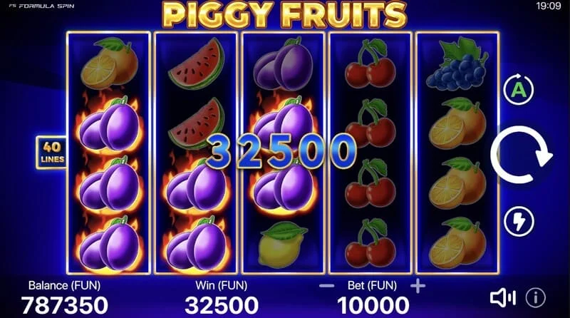 Piggy Fruits - комбинация от касички-прасенца и плодови символи